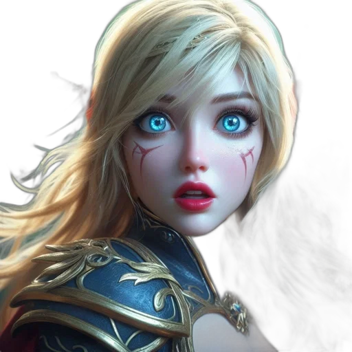 face, mask, fantasy art, concept art, photorealistic, comic book art, blue, elven transparent PNG cut-out