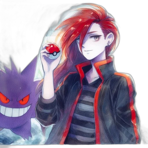 mask, creature, jacket, pixel art transparent PNG cut-out