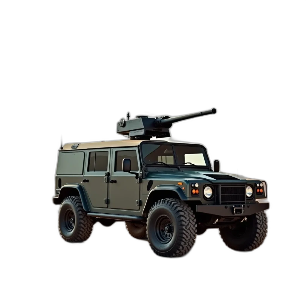 weapon, car, animal, 3d render, concept art, pixel art, photorealistic, military transparent PNG cut-out