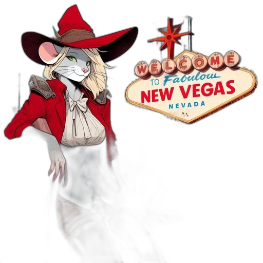 concept art, anthropomorphic, rodent, wears, bright, clothing, red, jacket transparent PNG cut-out