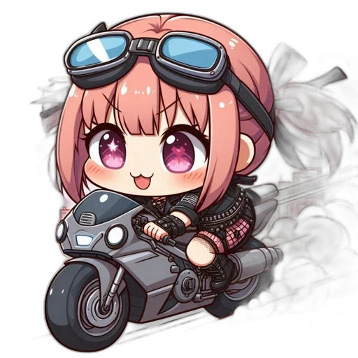 car, weapon, robot, anime, cyberpunk, cartoon, concept art, chibi transparent PNG cut-out