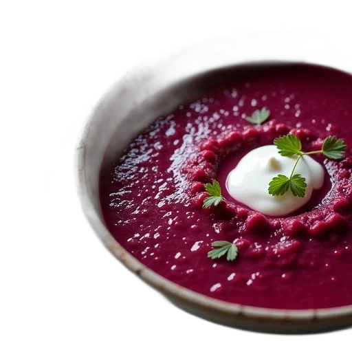 food, beet, soup, yogurt transparent PNG cut-out