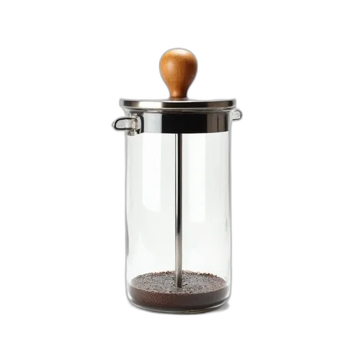 bottle, furniture, jewelry, 3d render, modern, glass, french, press transparent PNG cut-out