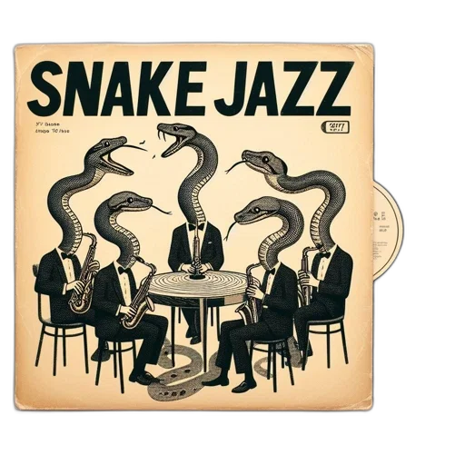 jacket, vinyl, record, cover, features, group, snakes, dressed transparent PNG cut-out