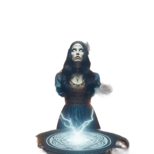 dress, staff, creature, crown, fantasy art, concept art, comic book art, pixel art transparent PNG cut-out