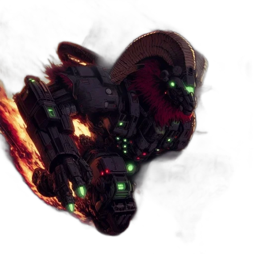 weapon, dragon, robot, mask, concept art, fantasy art, 3d render, cyberpunk transparent PNG cut-out