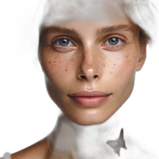 face, robot, mask, jewelry, photorealistic, 3d render, concept art, fantasy art transparent PNG cut-out