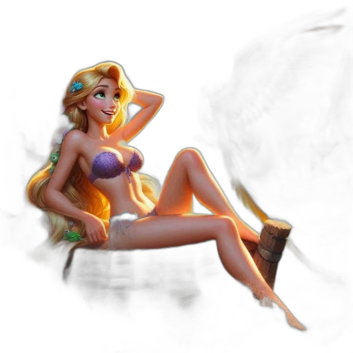 concept art, fantasy art, 3d render, pixel art, fire, neon lights, golden, woman transparent PNG cut-out