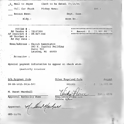 check, stub, kacub, associates, dated, july, 1992, amount transparent PNG cut-out
