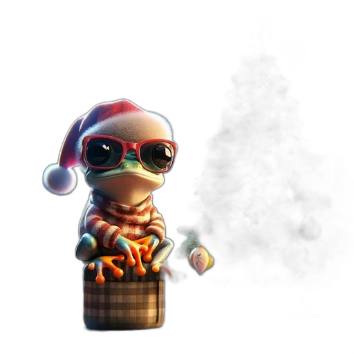 concept art, 3d render, pixel art, cyberpunk, fire, festive, scene, shows transparent PNG cut-out