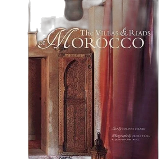 bottle, villas, riads, morocco, book, cover, featuring, ornate transparent PNG cut-out