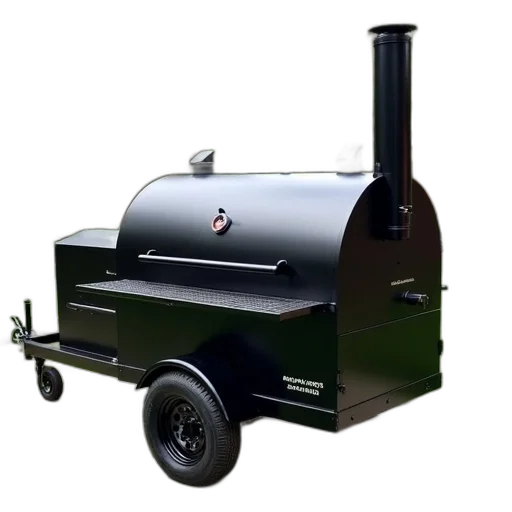 food, car, robot, 3d render, photorealistic, black, modern, barbecue transparent PNG cut-out