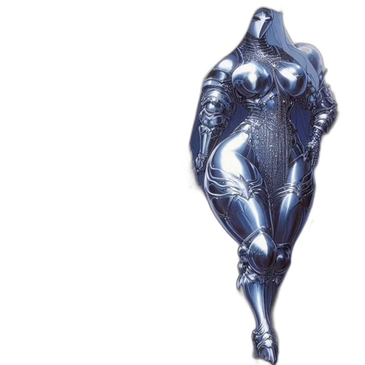 dress, robot, jewelry, creature, concept art, 3d render, comic book art, fantasy art transparent PNG cut-out