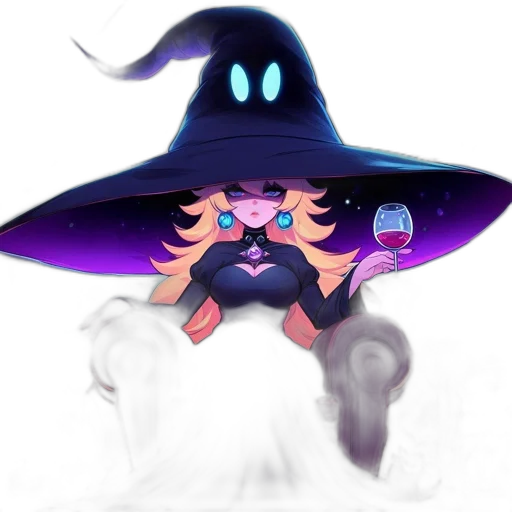staff, mask, hat, creature, pixel art, concept art, fantasy art, vaporwave transparent PNG cut-out
