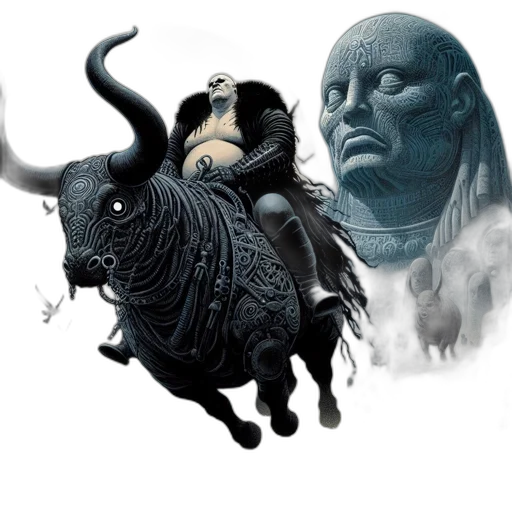 mask, creature, animal, dragon, concept art, fantasy art, photorealistic, 3d render transparent PNG cut-out