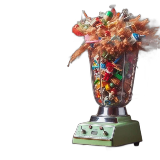 food, robot, weapon, 3d render, blender, filled, toys, causes transparent PNG cut-out