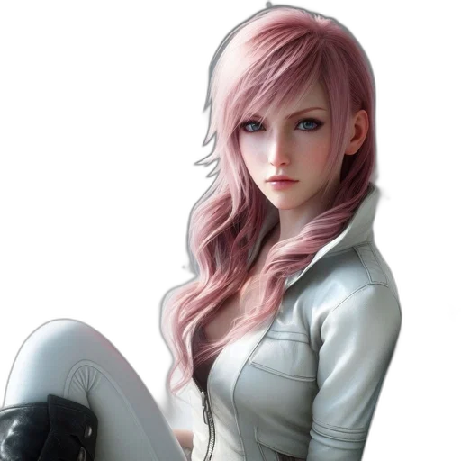 jacket, face, robot, concept art, photorealistic, 3d render, fantasy art, pastel transparent PNG cut-out