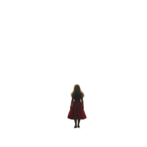 dress, robot, hair, creature transparent PNG cut-out