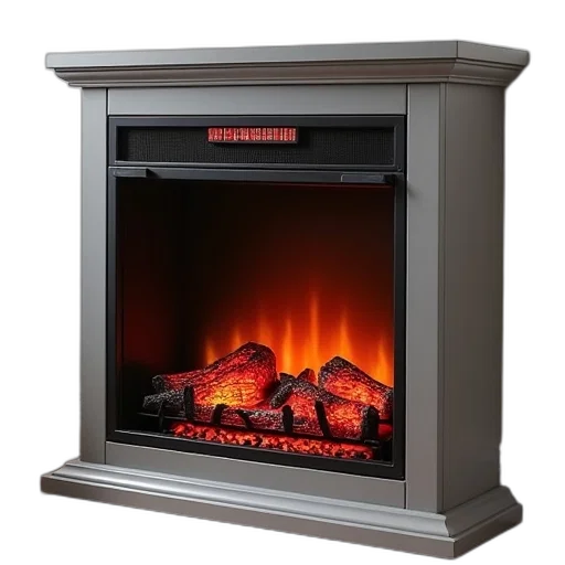 inch, led, lighted, electric, fireplace, heater, remote, control transparent PNG cut-out