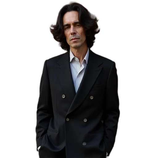 jacket, staff, hair, face transparent PNG cut-out