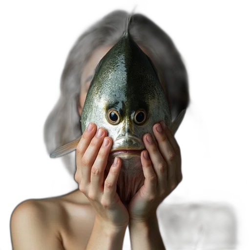 mask, face, creature, animal, photorealistic, 3d render, concept art, oil painting transparent PNG cut-out