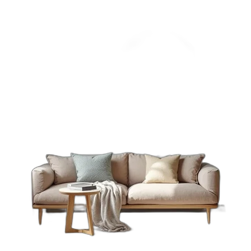 furniture, 3d render, photorealistic, concept art, earth tones, monochrome, golden, pastel transparent PNG cut-out