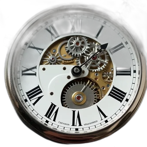 jewelry, photorealistic, 3d render, close-up, image, watch, face, back transparent PNG cut-out