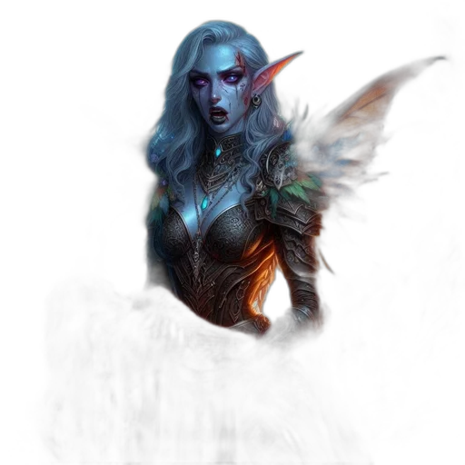 dragon, fantasy art, concept art, pixel art, comic book art, dark, pastel, blue transparent PNG cut-out