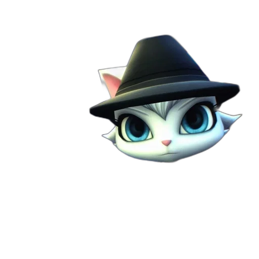 hat, staff, mask, animal, 3d render, concept art, cartoon, anime transparent PNG cut-out
