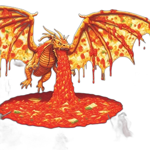 dragon, concept art, fantasy art, pixel art, 3d render, fire, dusky, dungeon transparent PNG cut-out