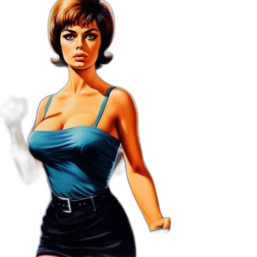 dress, comic book art, photorealistic, concept art, fantasy art, fire, woman, blue transparent PNG cut-out