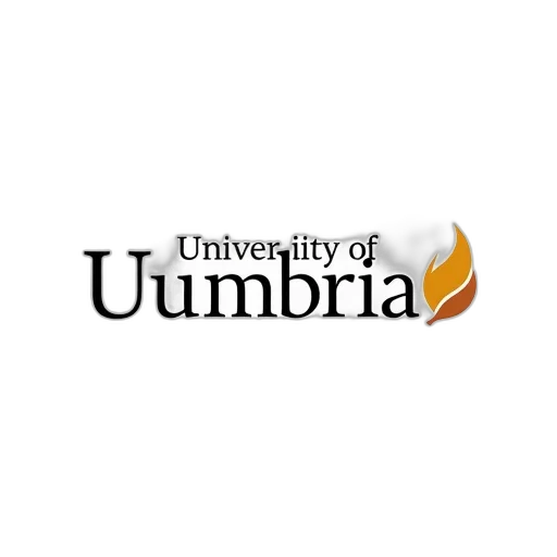 umbrella, stylized, logo, featuring, words, university, cumbria, modern transparent PNG cut-out