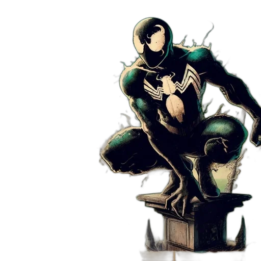 mask, comic book art, concept art, green, superhero, possibly, spider-man, swings transparent PNG cut-out