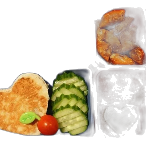 food, photorealistic, concept art, 3d render, colorful, bento, box, filled transparent PNG cut-out