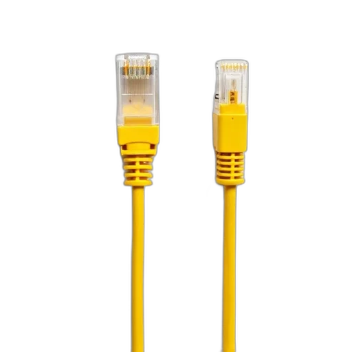 staff, crown, golden, pair, yellow, ethernet, cables, white transparent PNG cut-out