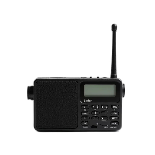 staff, weapon, black, handheld, radio, antenna, placed, white transparent PNG cut-out