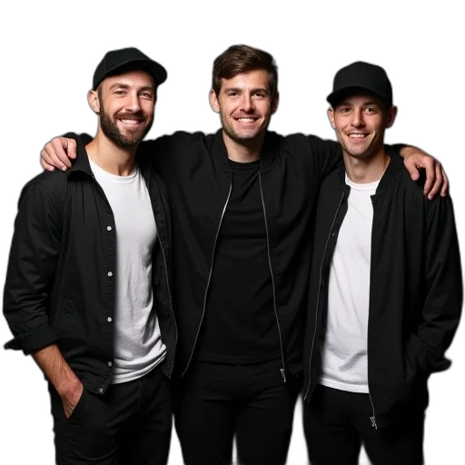 jacket, staff, hat, face, first, image, shows, three transparent PNG cut-out
