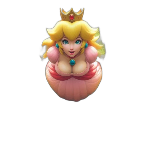 crown, jewelry, dress, face, 3d render, concept art, pixel art, fantasy art transparent PNG cut-out