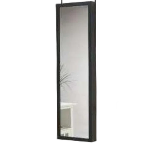 furniture, staff, 3d render, black-framed, mirror, hangs, white, door transparent PNG cut-out