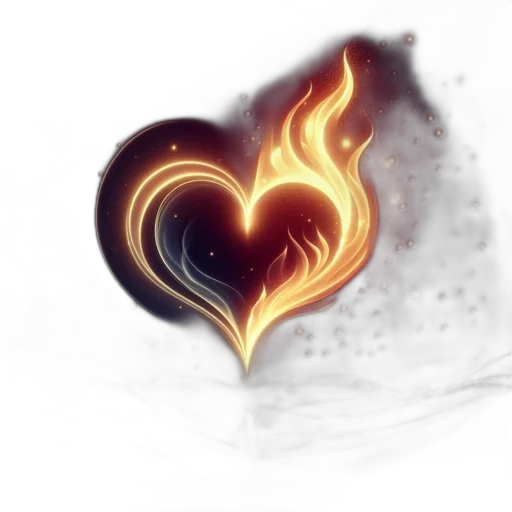 dragon, fantasy art, concept art, pixel art, photorealistic, fire, heart-shaped, formation transparent PNG cut-out