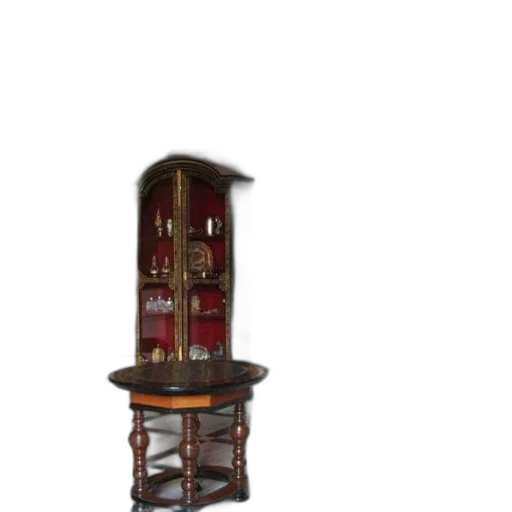 furniture, 3d render, room, table, chair, cabinet, featuring, ornate transparent PNG cut-out