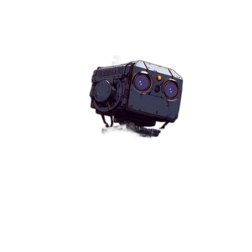 robot, car, weapon, mask, concept art, pixel art, 3d render, cyberpunk transparent PNG cut-out