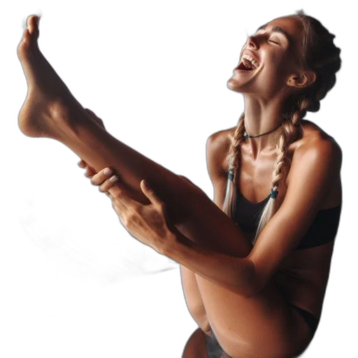 staff, jewelry, photorealistic, concept art, woman, black, bikini, laughs transparent PNG cut-out