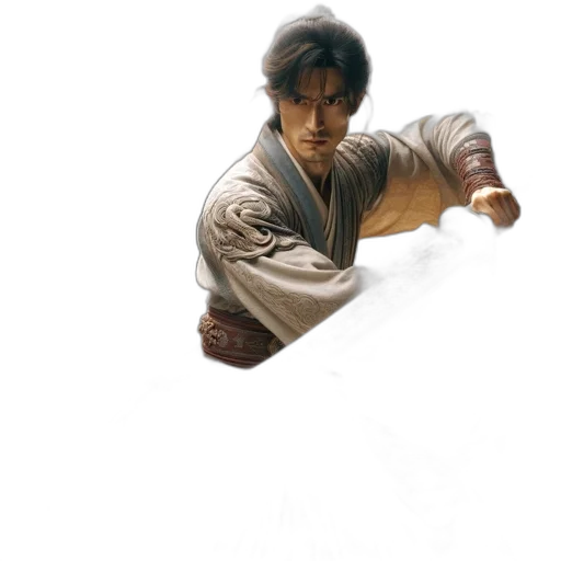 sword, staff, weapon, jacket, photorealistic, concept art, fantasy art, comic book art transparent PNG cut-out
