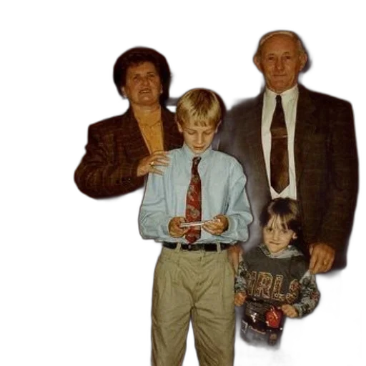 jacket, staff, bottle, photorealistic, family, photo, older, man transparent PNG cut-out