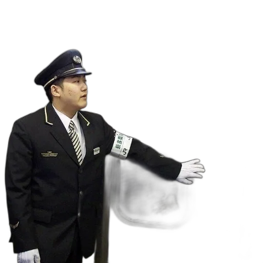 staff, jacket, umbrella, hat, photorealistic, vaporwave, concept art, 3d render transparent PNG cut-out