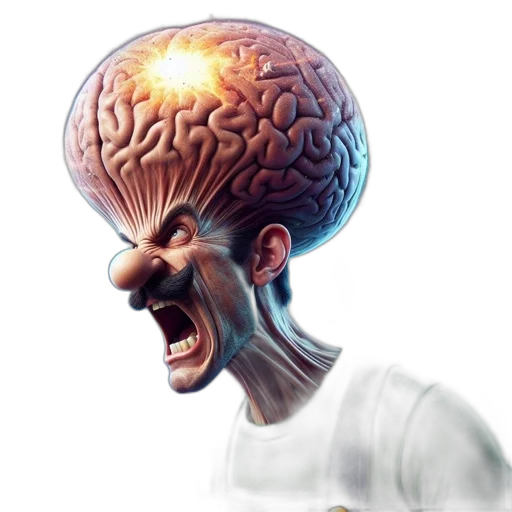 face, creature, hat, crown, concept art, photorealistic, 3d render, comic book art transparent PNG cut-out