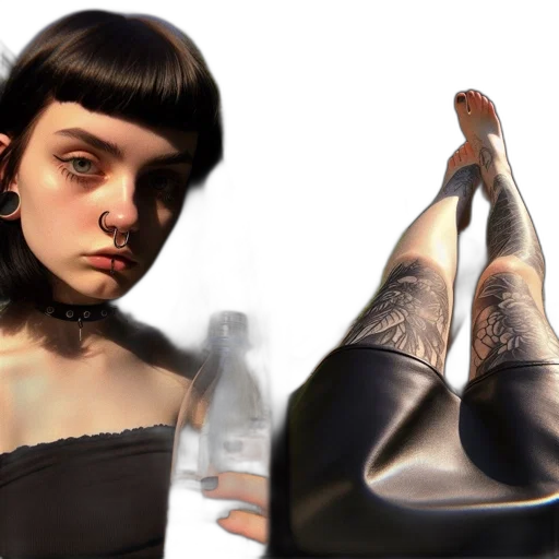 shoes, dress, face, mask, photorealistic, concept art, 3d render, fantasy art transparent PNG cut-out