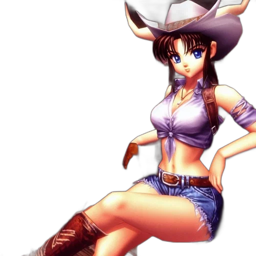 hat, anime, pixel art, cartoon, concept art, animated, character, long transparent PNG cut-out