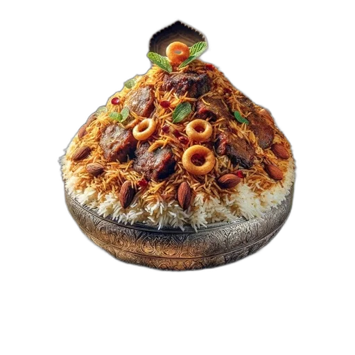 hat, food, crown, jewelry, 3d render, elaborate, middle, eastern transparent PNG cut-out